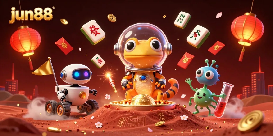 Experience thrilling gaming with jun88 in a vibrant, animated digital casino adventure.