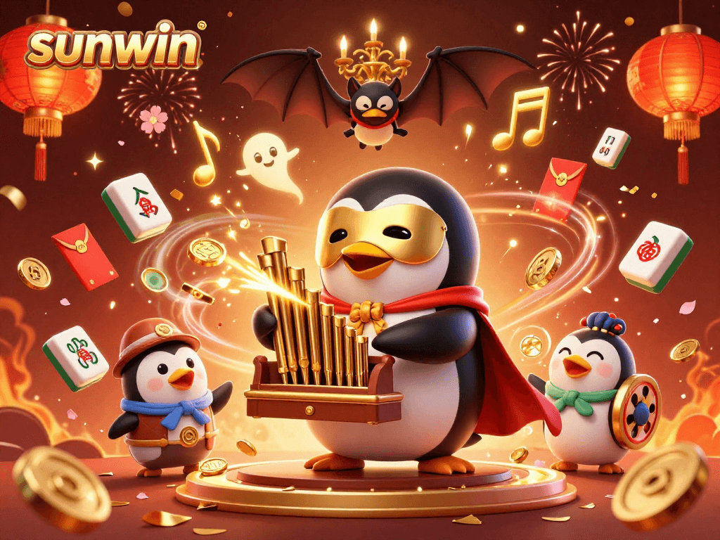 Experience wins at sunwin with a lively 3D scene of casino games and luck-filled characters.