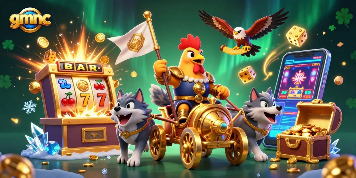 Experience the captivating world of gmnc with a dynamic casino scene featuring thrilling gaming elements.