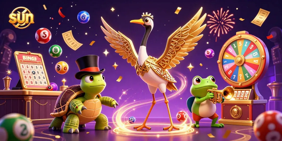 Engage in exciting lottery activities with vibrant graphics featuring sun-themed elements.