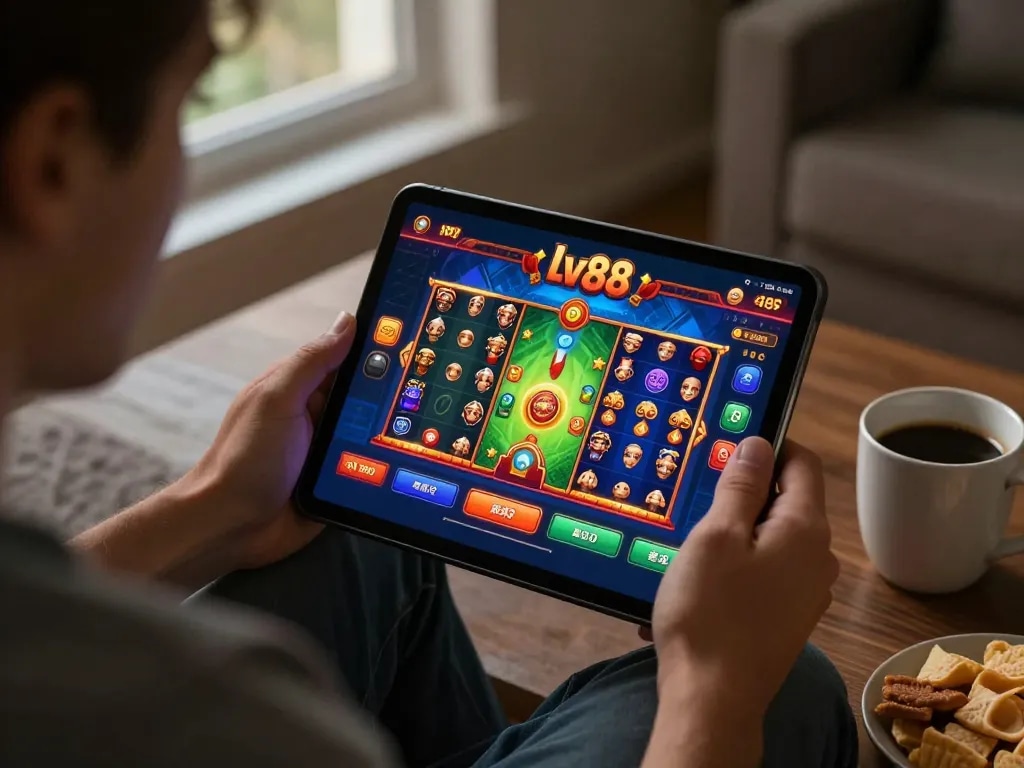 Engaging online gaming session at lv88, showcasing a player immersed in strategic gameplay.