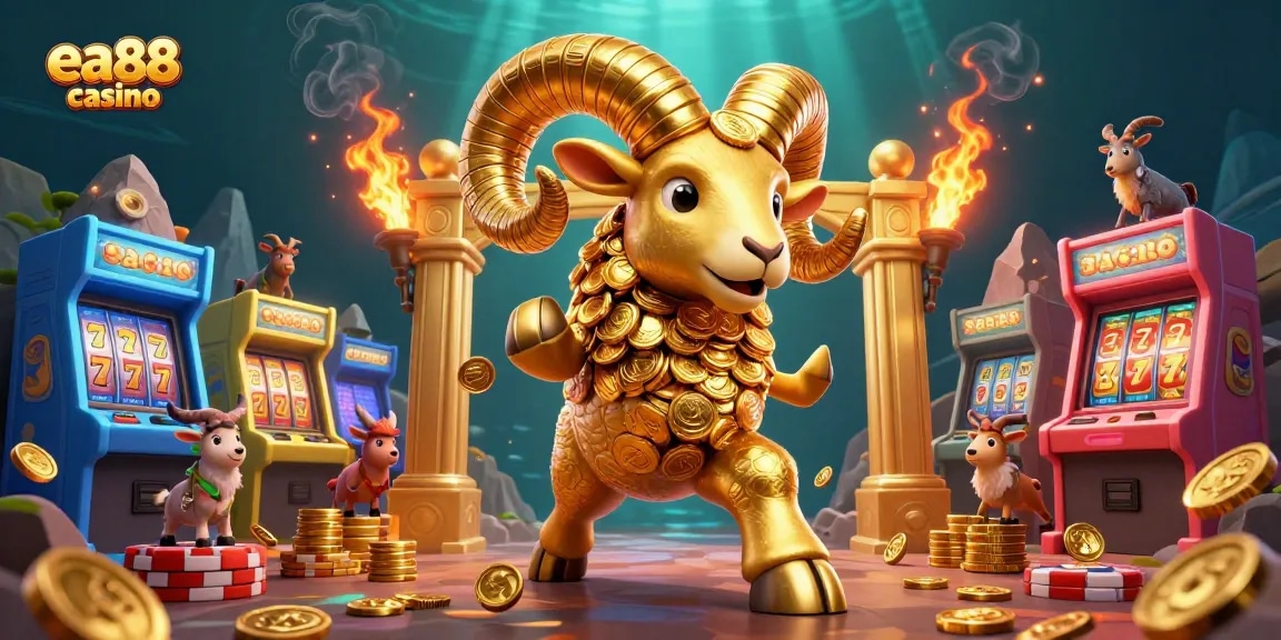 Experience the thrill with the ea88 casino's vibrant golden ram and dynamic gaming elements for players!