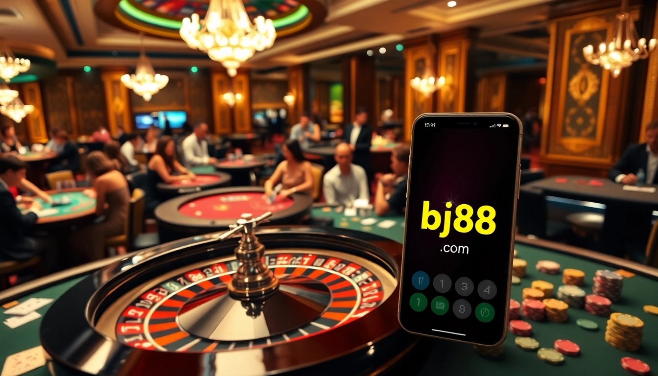 Players enjoying a lively game at the casino showcasing the website bj88 com experience.