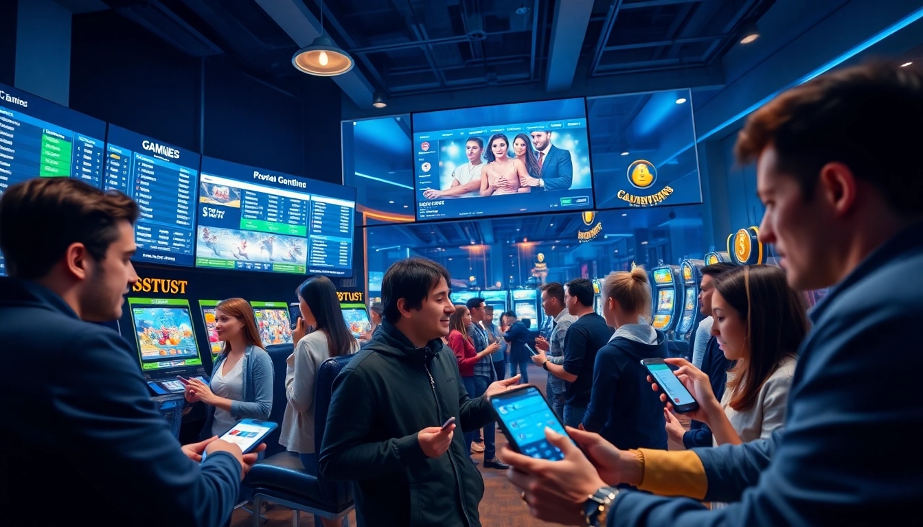 Engaging players at https://057789.com/ interact with vibrant online betting games in a modern digital casino.