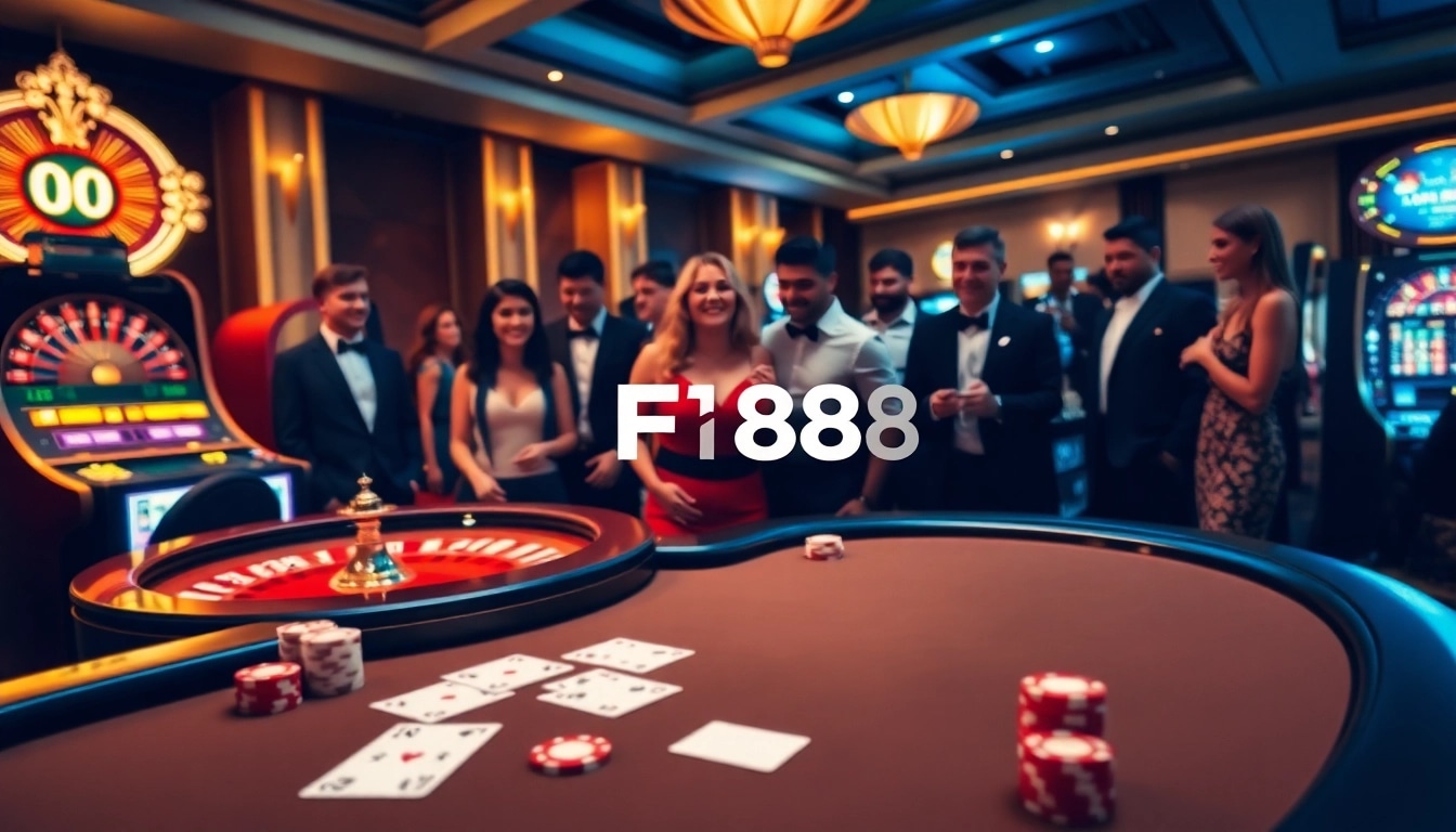 Engaged players savoring the thrill of F168's casino atmosphere at a lively poker table.