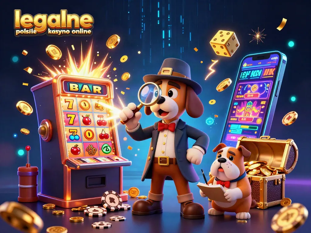 Experience legalne polskie kasyno online action with a detective and companion amidst casino treasures.
