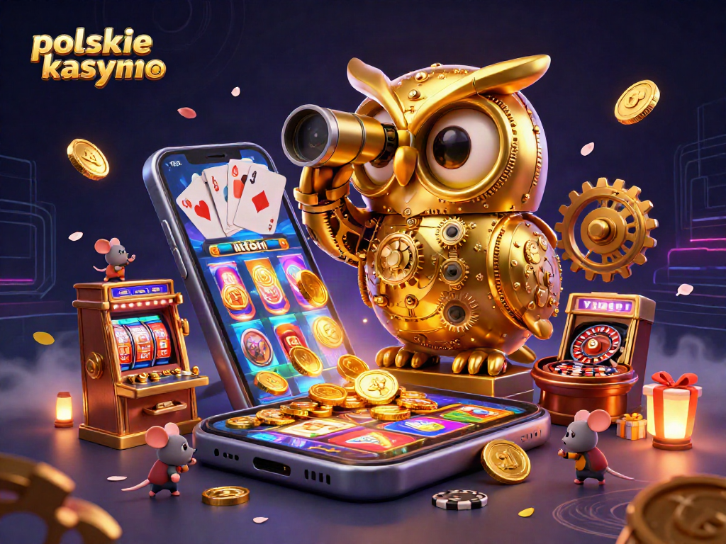 Experience gaming excitement at polskie kasyno bitcoin with dynamic 3D casino illustration.