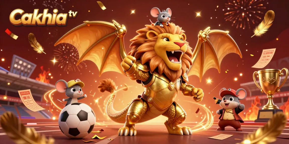 Cakhia tv captivates sports betting fans with a dynamic scene featuring cheerful characters amidst vibrant betting elements.
