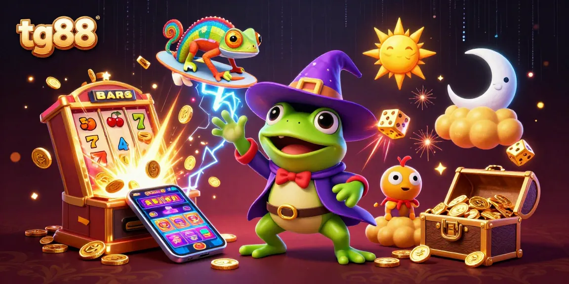 Experience the excitement of tg88 with golden coins and a dynamic casino scene.