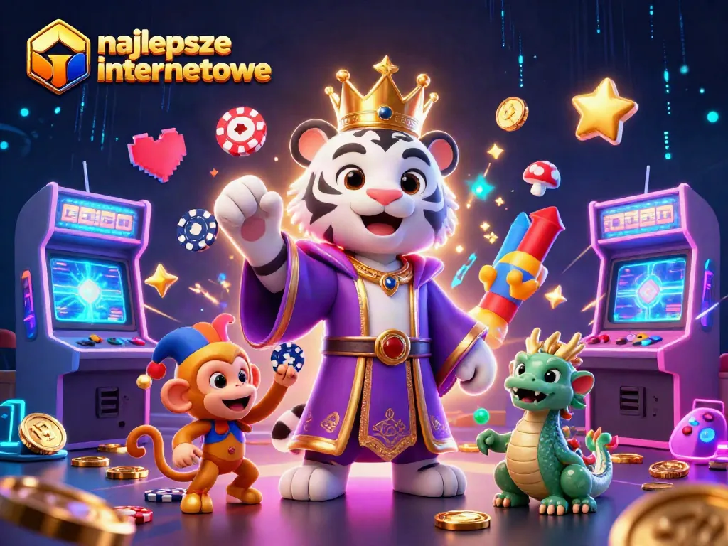 Experience the thrill at najlepsze kasyna internetowe with vibrant scenes featuring lively characters and games.