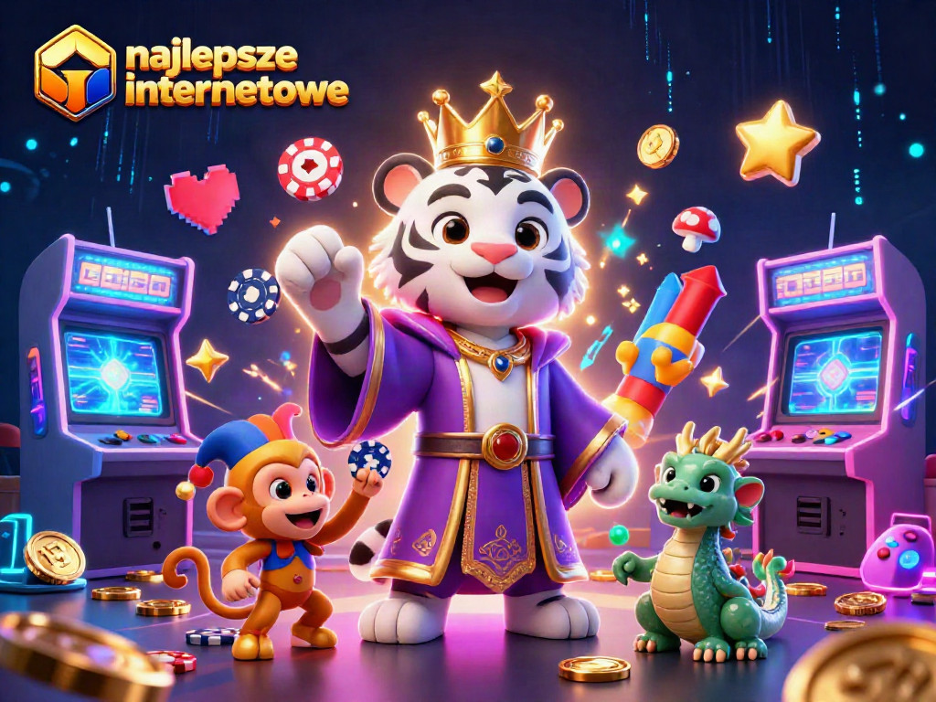 Experience the thrill at najlepsze kasyna internetowe with vibrant scenes featuring lively characters and games.