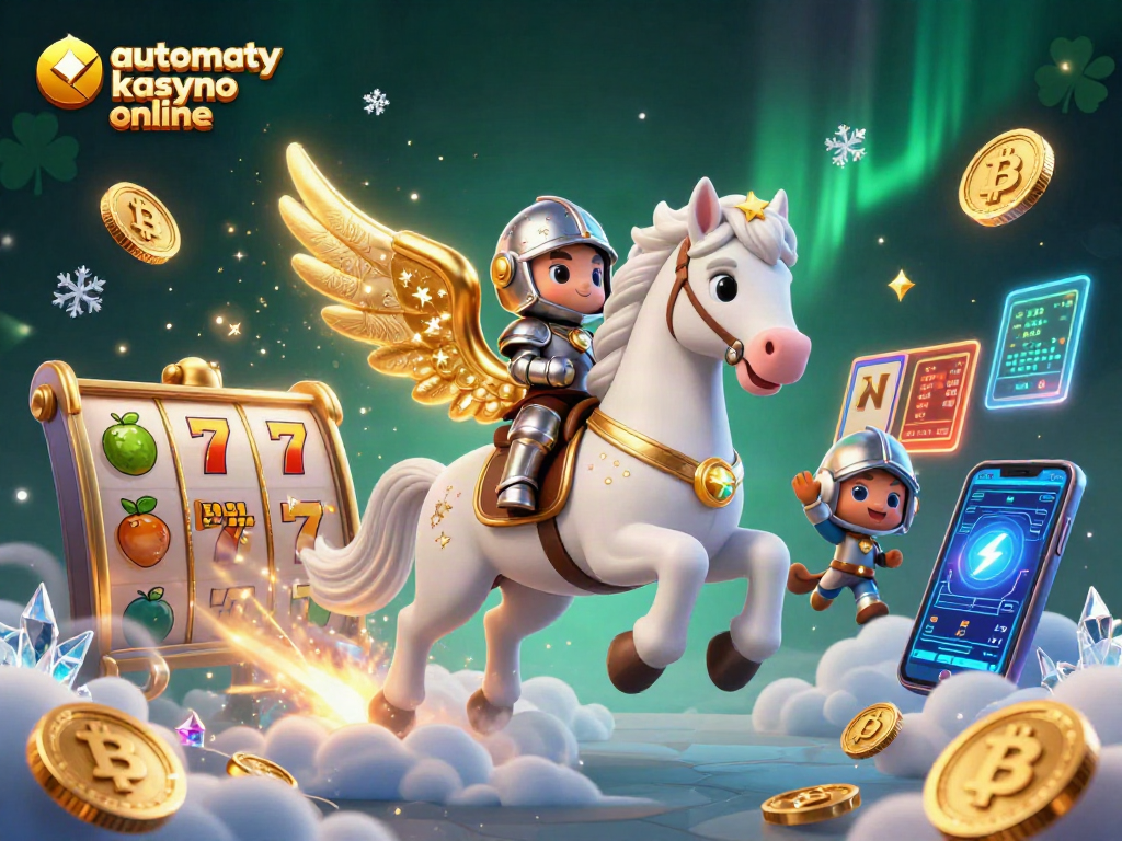 Play automaty kasyno online with vibrant slot reels and mystical characters in a stunning 3D illustration.