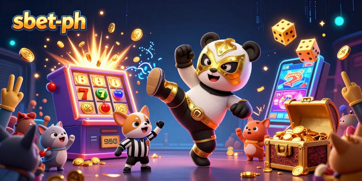 Experience excitement with sbet-ph as a panda wrestler kicks into a jackpot explosion of casino fun!