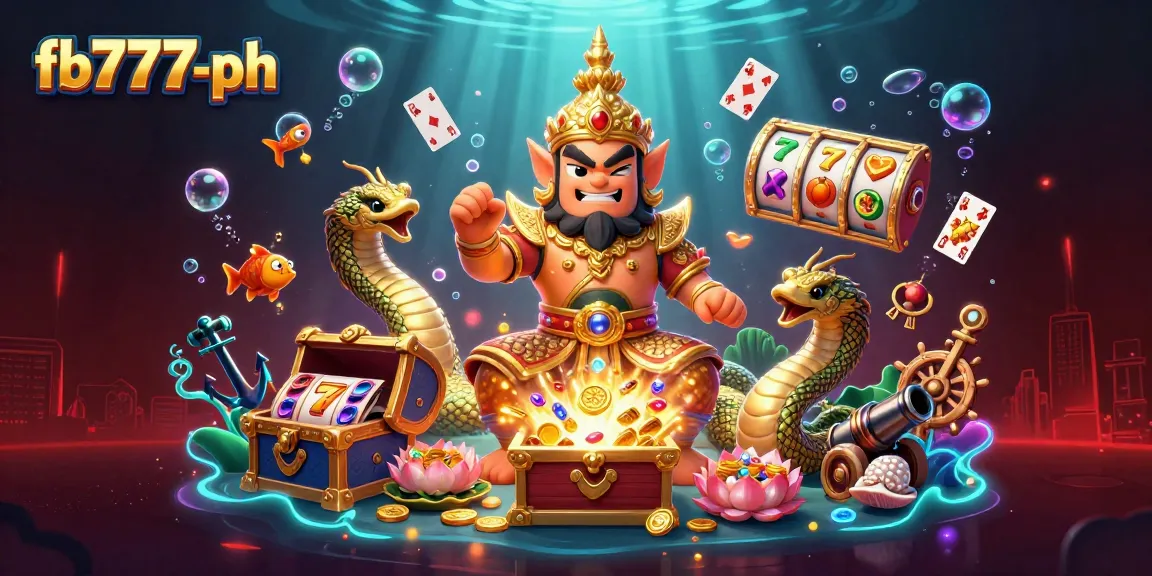 Engage in thrilling gameplay at fb777-ph with vibrant scenes of casino action and 3D characters.