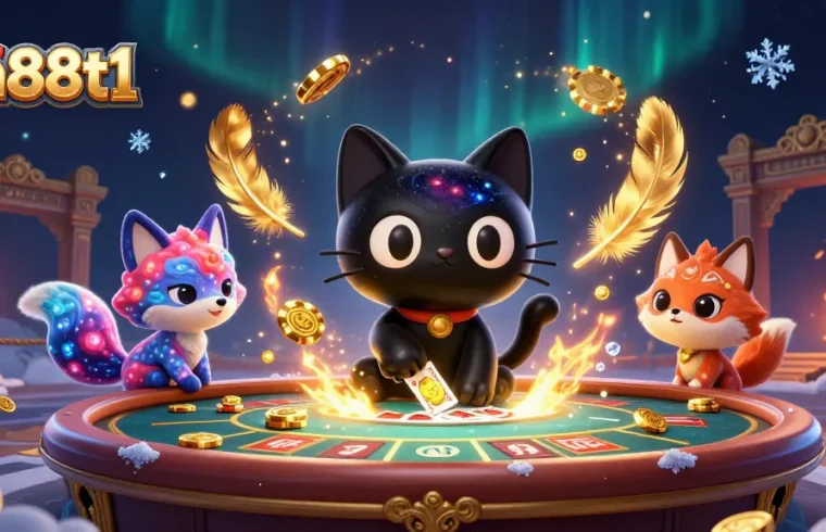 Experience dynamic gaming at dn88t1 with cosmic characters and vibrant casino elements.